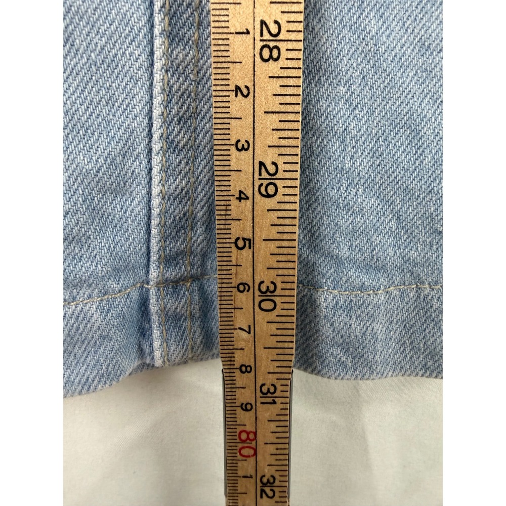 Levi Strauss Signature Womens Light Wash Denim Midi Skirt Blue Size S Seamed - Picture 2 of 8